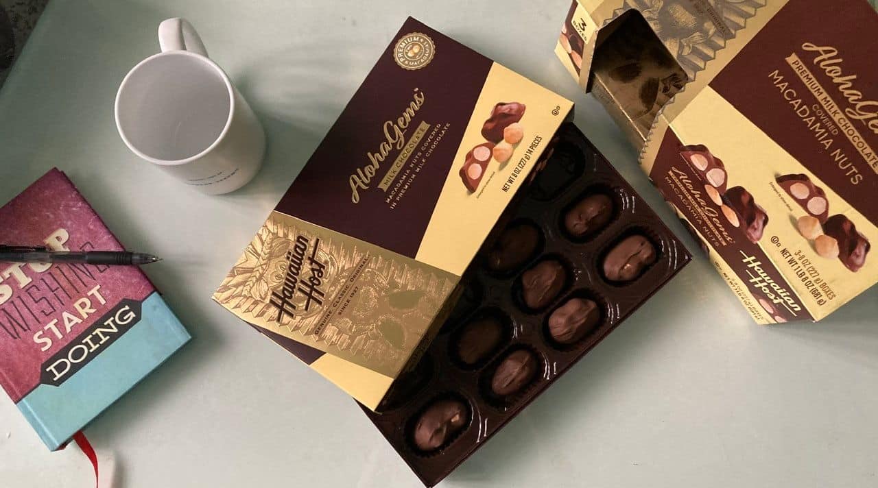A modest chocolate gift illustrating how much to spend on a gift without overdoing it